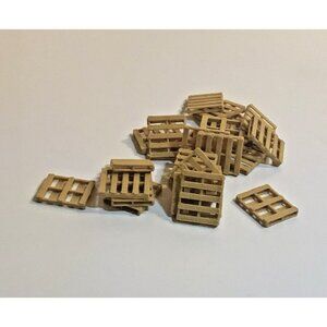 30 HO Scale Pallets – Warehouse Freight Industrial Scene Layout Detail 1:87